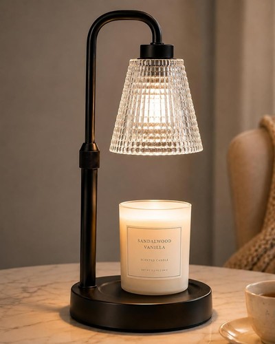 Candle warmer lamp - candle, black