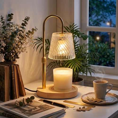 Candle warmer lamp with timer - candle,