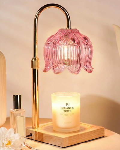 Candle warmer lamp with - candle,