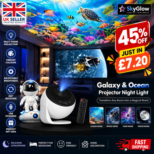 Led galaxy projector starry - led,