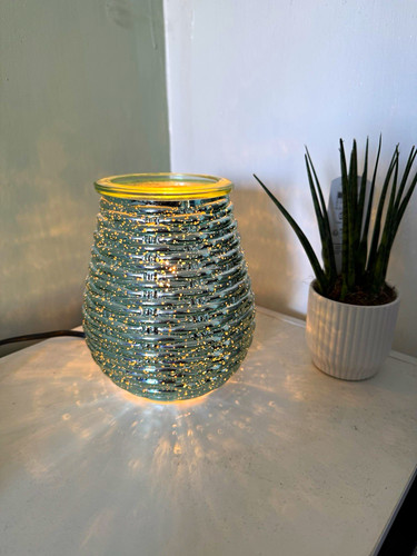 Scentsy ribbed glass led table - scentsy,
