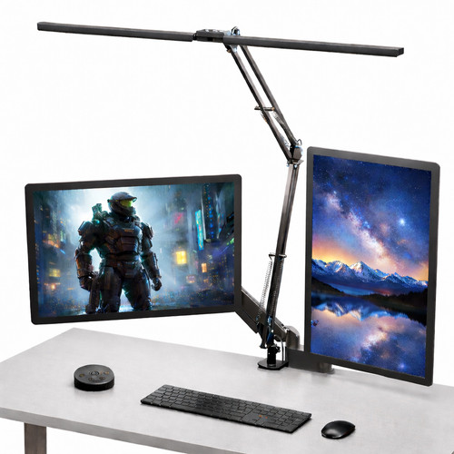Led double head desk - led, lamp