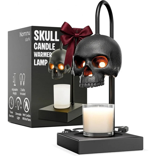 Skull candle warmer - lamp, with