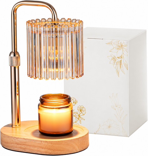 Gold candle warmer lamp with - warmer,